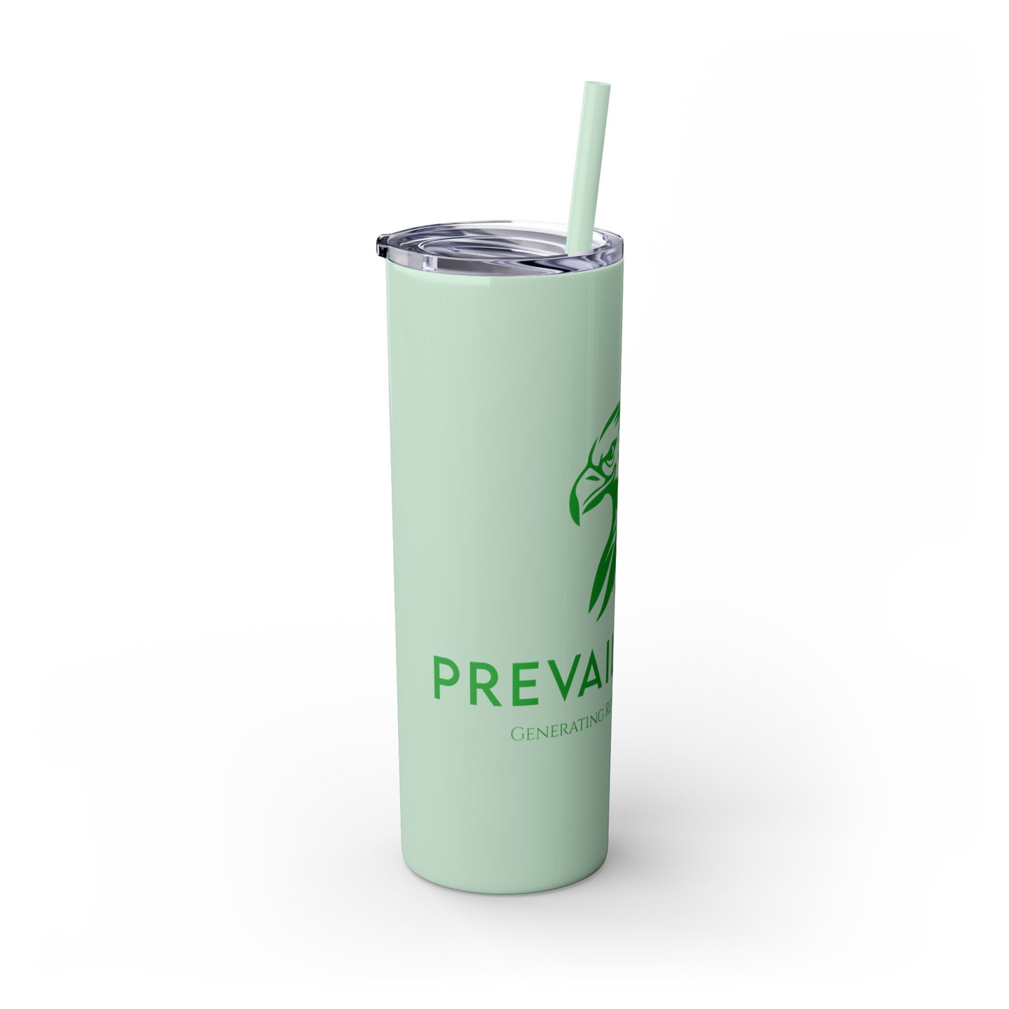 Prevail Token Skinny Tumbler with Straw, 20oz