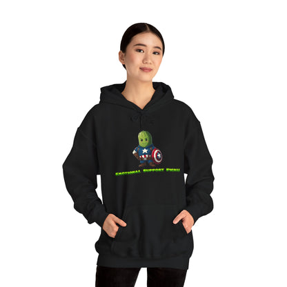 Emotional Support Pickle Hooded Sweatshirt