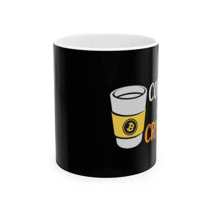 Coffee and Crypto Ceramic Mug, (11oz)