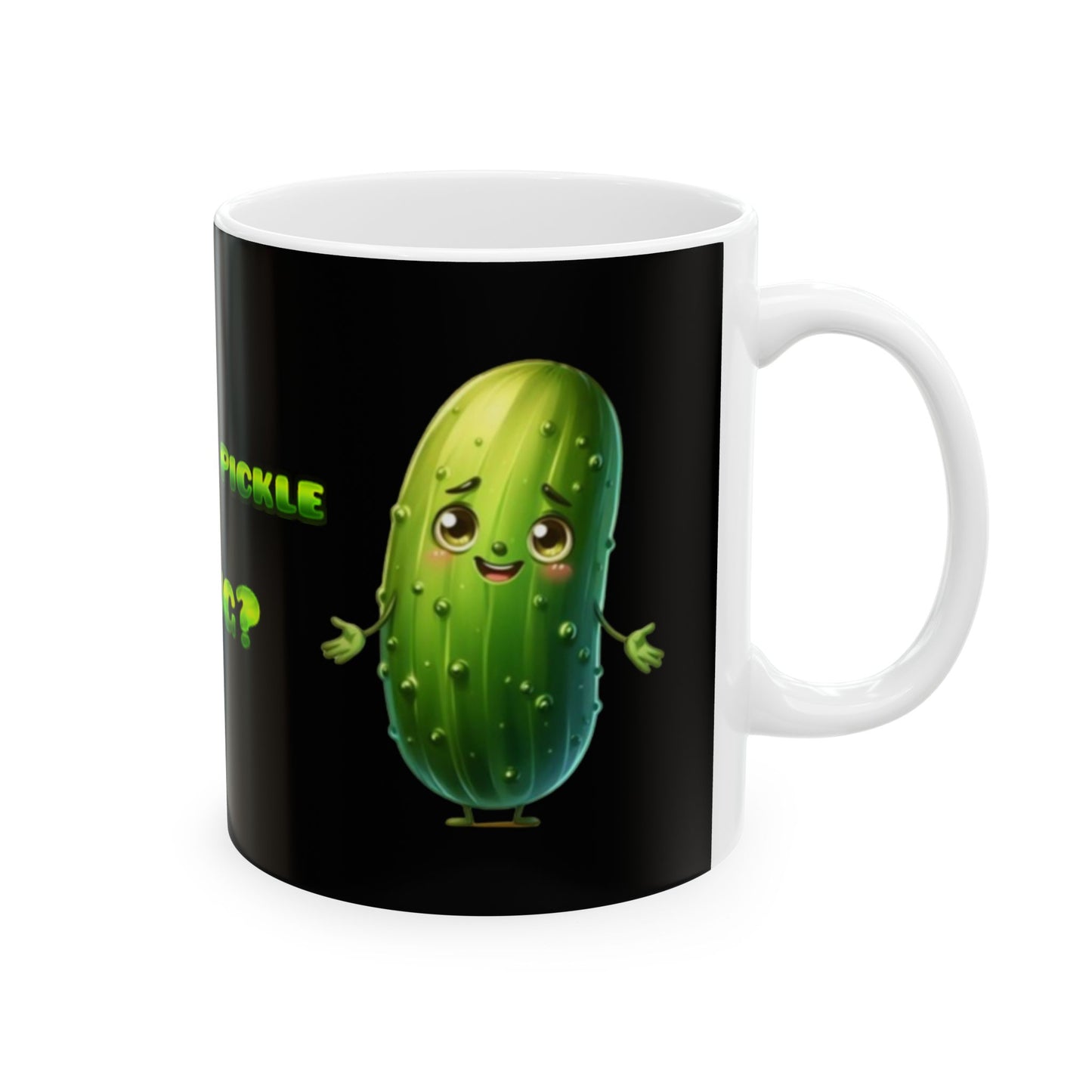 Emotional Support Pickle Mug, (11oz)