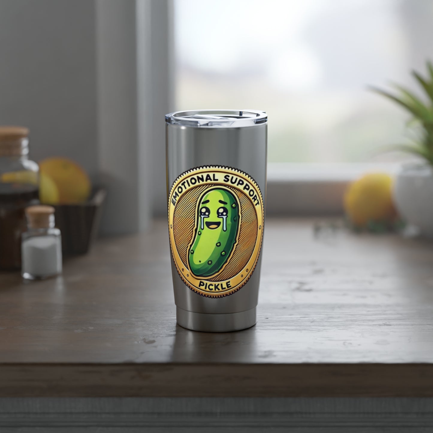 Emotional Support Pickle 20oz Tumbler