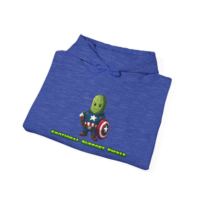 Emotional Support Pickle Hooded Sweatshirt