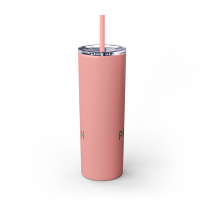 Prevail Token Skinny Tumbler with Straw, 20oz