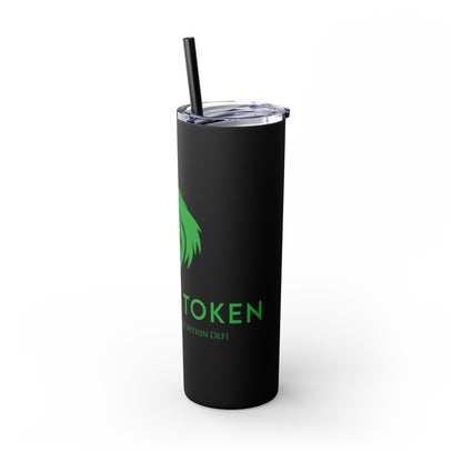 Prevail Token Skinny Tumbler with Straw, 20oz