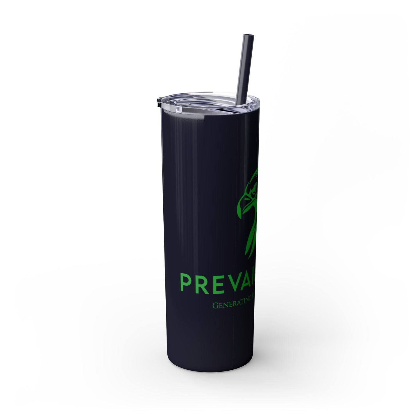 Prevail Token Skinny Tumbler with Straw, 20oz