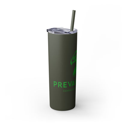 Prevail Token Skinny Tumbler with Straw, 20oz