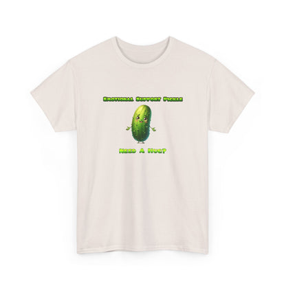 Emotional Support Pickle Cotton Tee