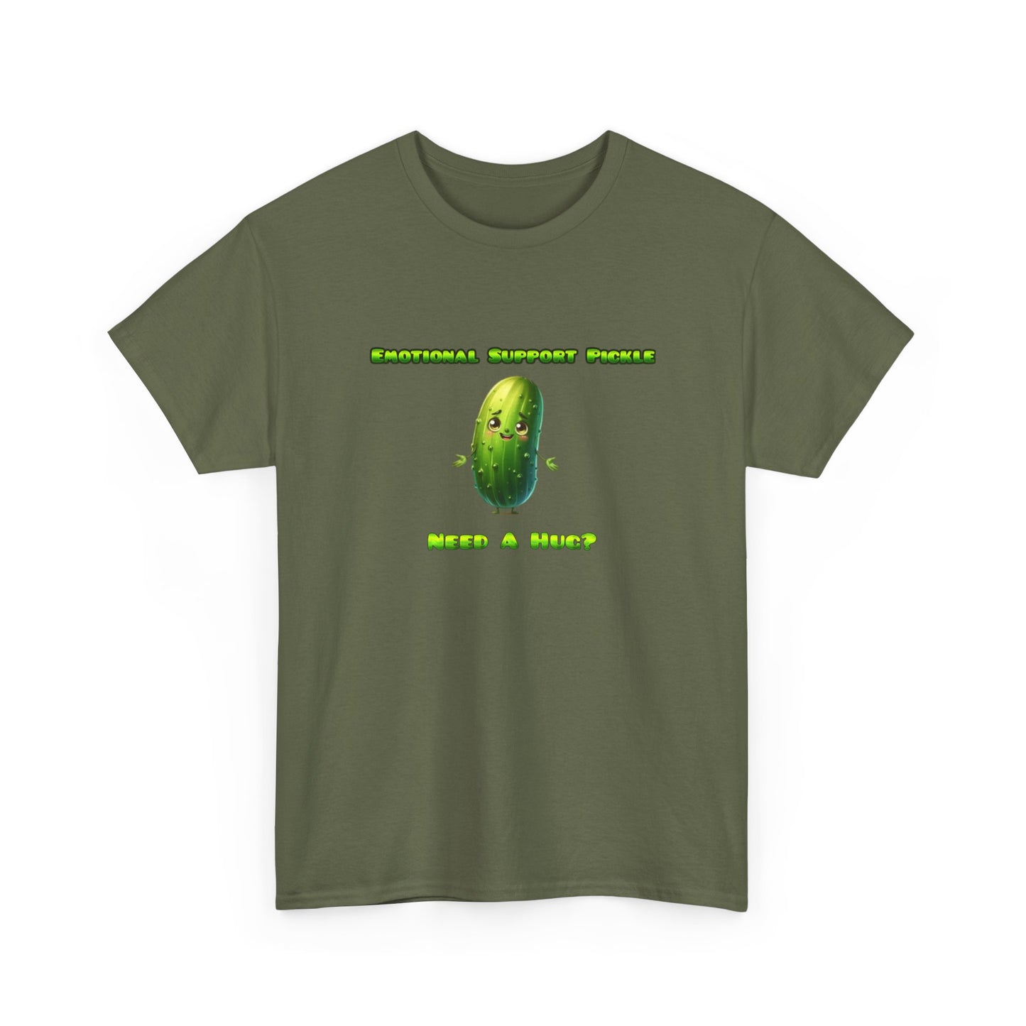 Emotional Support Pickle Cotton Tee