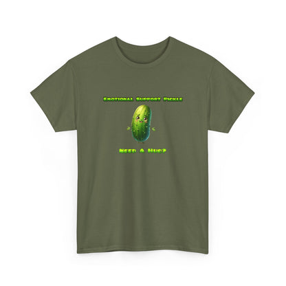 Emotional Support Pickle Cotton Tee