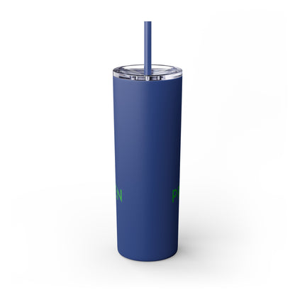 Prevail Token Skinny Tumbler with Straw, 20oz