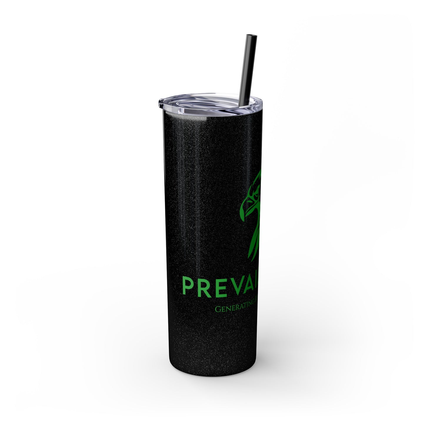 Prevail Token Skinny Tumbler with Straw, 20oz