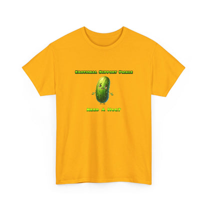 Emotional Support Pickle Cotton Tee