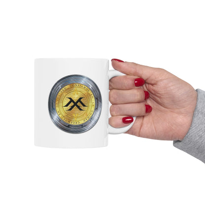 MXD Token Ceramic Mug, (11oz)