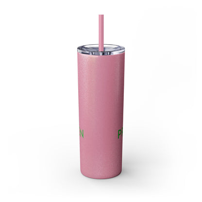 Prevail Token Skinny Tumbler with Straw, 20oz