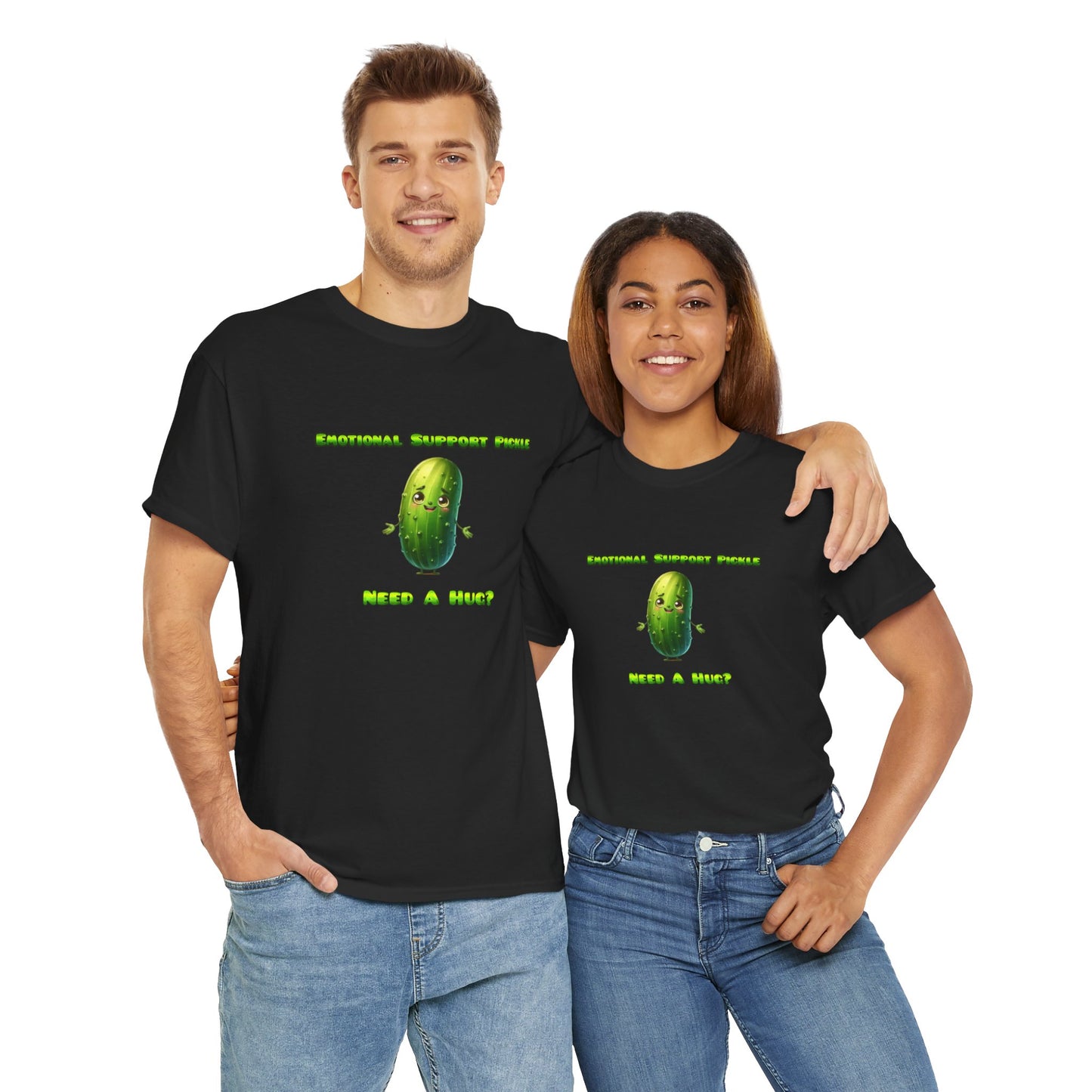 Emotional Support Pickle Cotton Tee