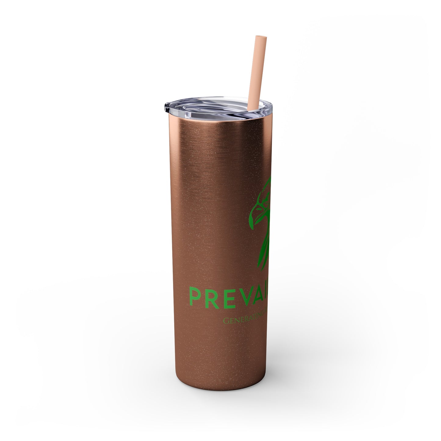 Prevail Token Skinny Tumbler with Straw, 20oz