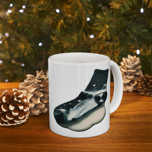 Giga Cum Sock Ceramic Mug, (11oz, 15oz)