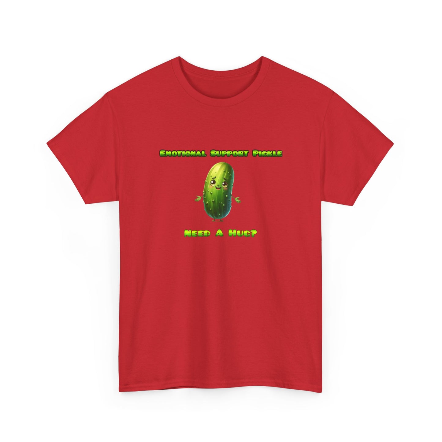 Emotional Support Pickle Cotton Tee