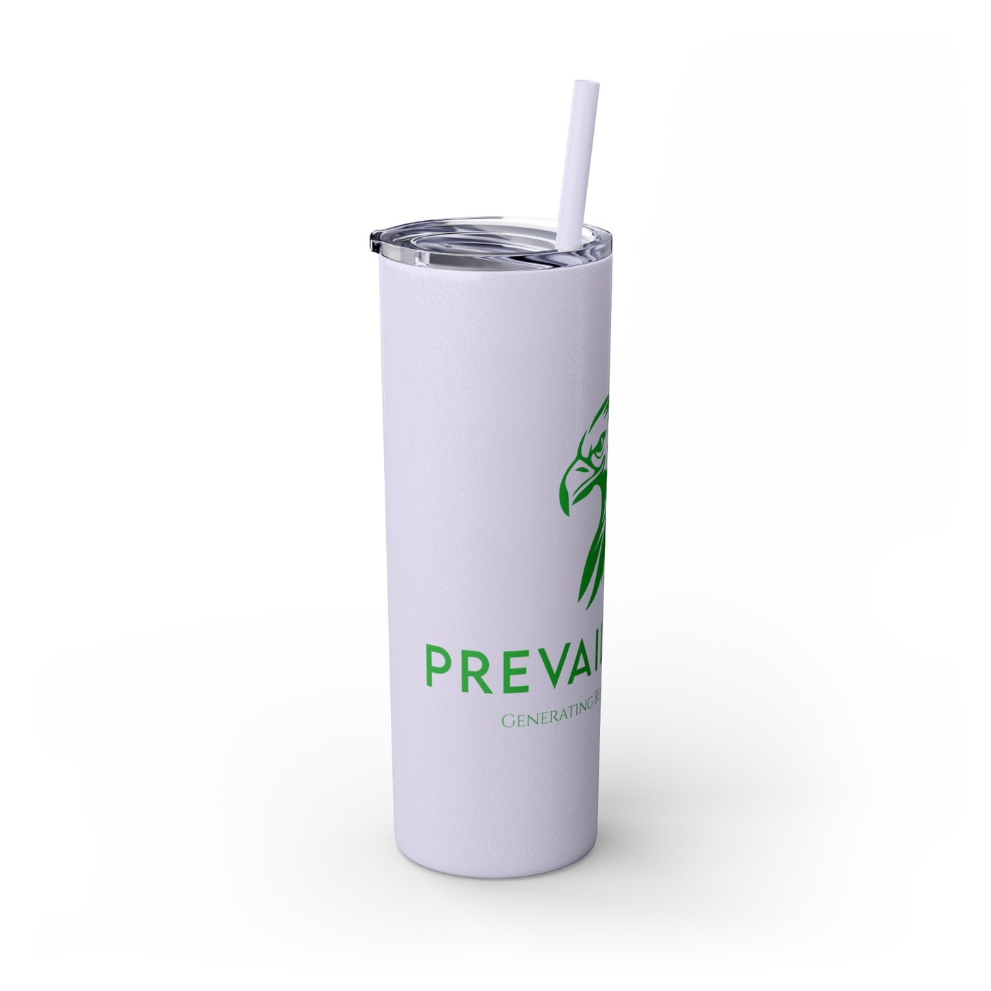 Prevail Token Skinny Tumbler with Straw, 20oz