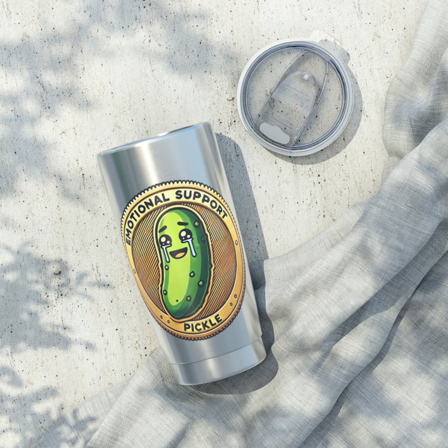 Emotional Support Pickle 20oz Tumbler