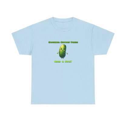 Emotional Support Pickle Cotton Tee