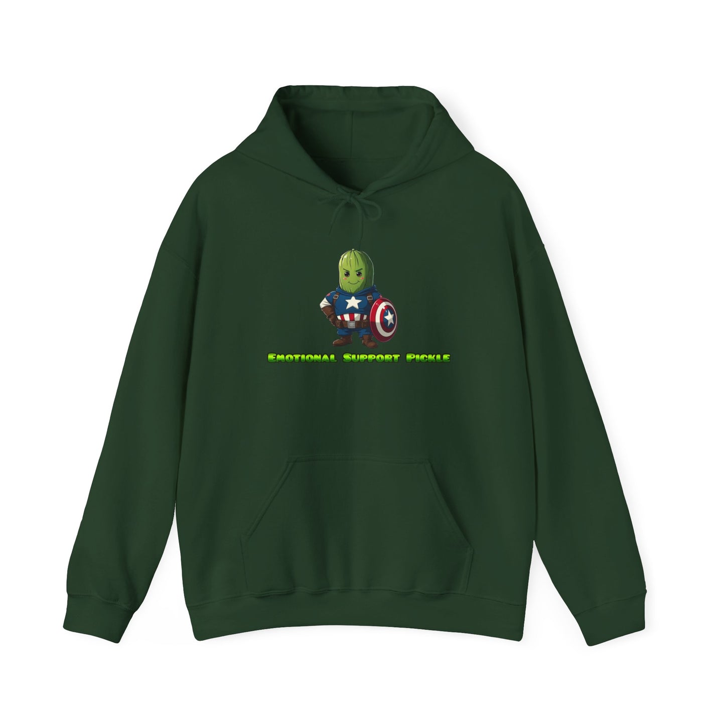 Emotional Support Pickle Hooded Sweatshirt