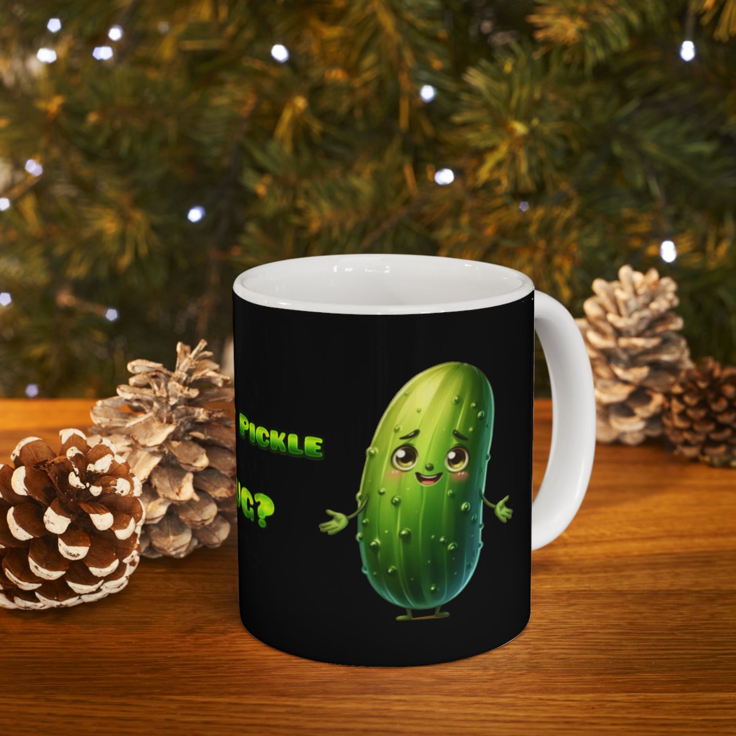 Emotional Support Pickle Mug, (11oz)