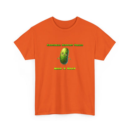 Emotional Support Pickle Cotton Tee