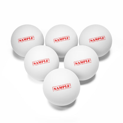 Ping Pong Balls, 6 pcs