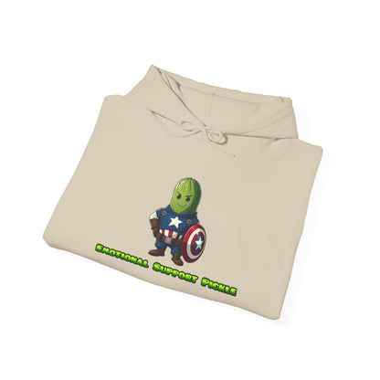 Emotional Support Pickle Hooded Sweatshirt