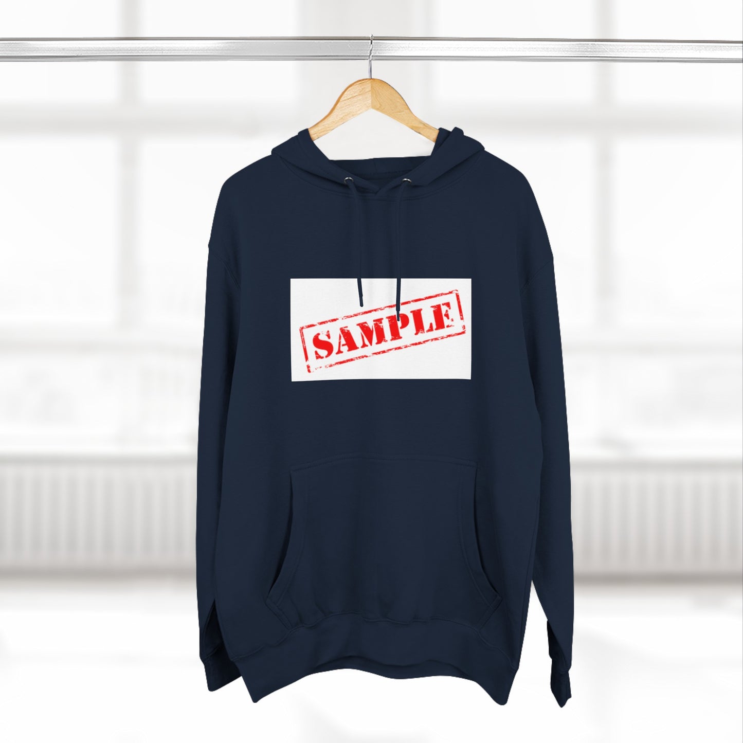 Three-Panel Fleece Hoodie