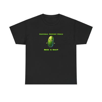 Emotional Support Pickle Cotton Tee