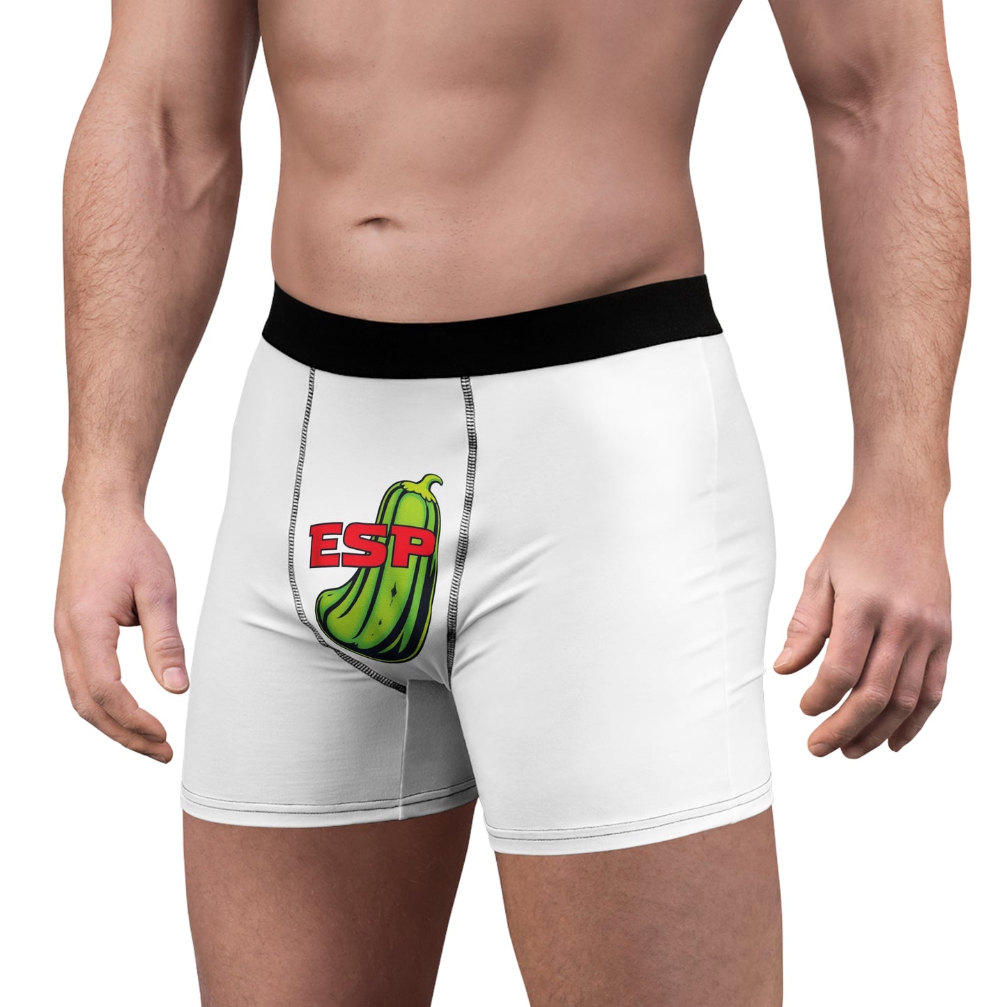 Emotional Support Pickle Men's Boxer Briefs