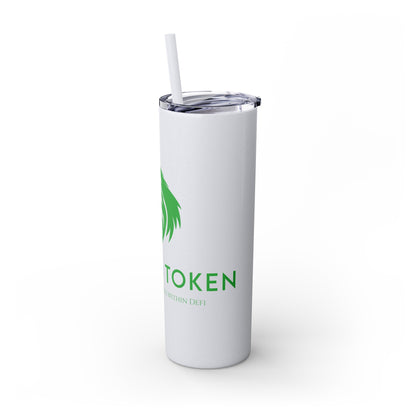 Prevail Token Skinny Tumbler with Straw, 20oz