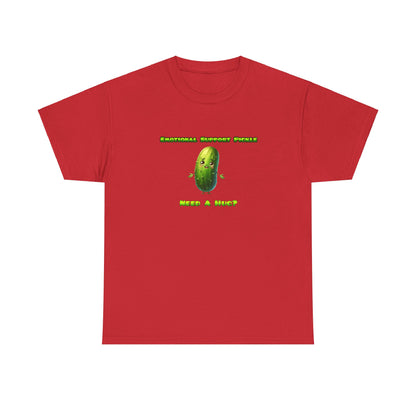 Emotional Support Pickle Cotton Tee