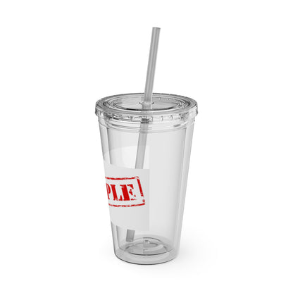 Sunsplash Tumbler with Straw, 16oz