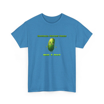 Emotional Support Pickle Cotton Tee