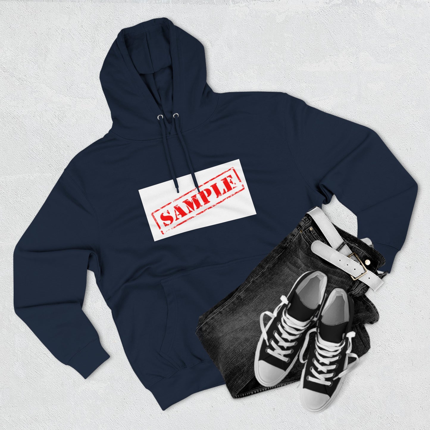 Three-Panel Fleece Hoodie