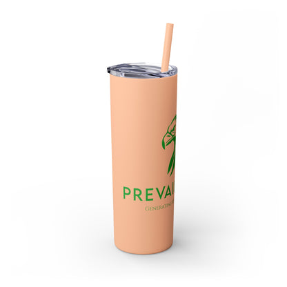 Prevail Token Skinny Tumbler with Straw, 20oz