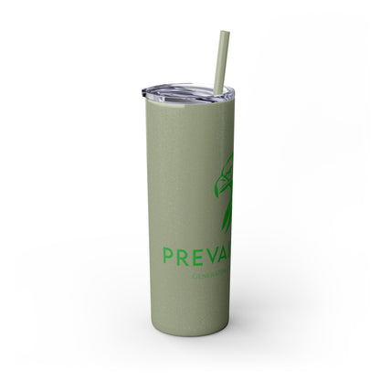 Prevail Token Skinny Tumbler with Straw, 20oz