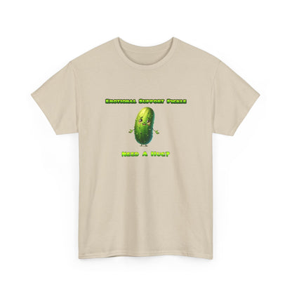 Emotional Support Pickle Cotton Tee