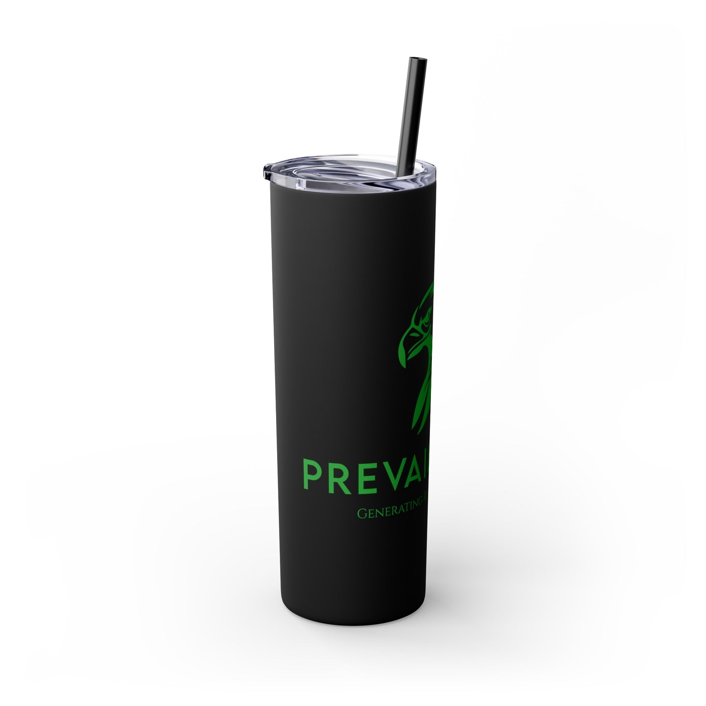 Prevail Token Skinny Tumbler with Straw, 20oz