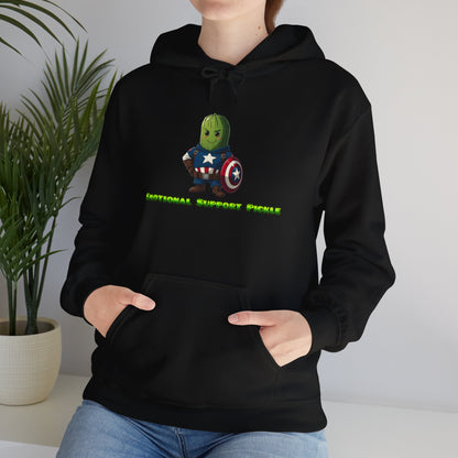 Emotional Support Pickle Hooded Sweatshirt