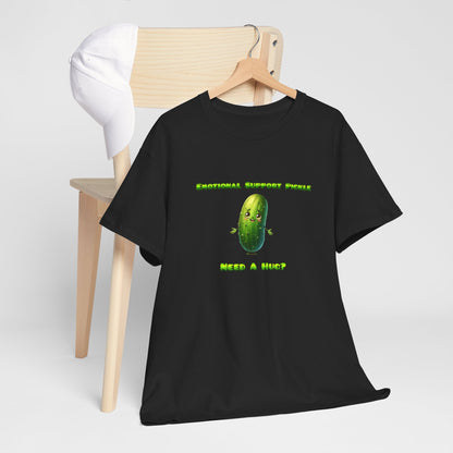 Emotional Support Pickle Cotton Tee