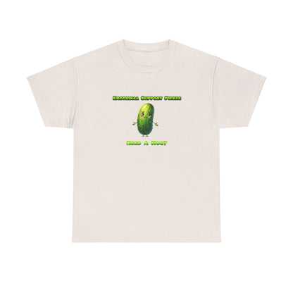 Emotional Support Pickle Cotton Tee