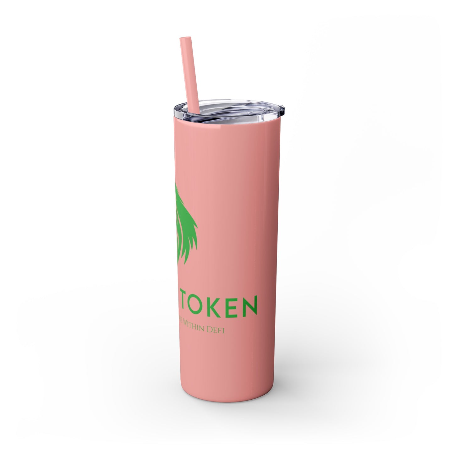 Prevail Token Skinny Tumbler with Straw, 20oz