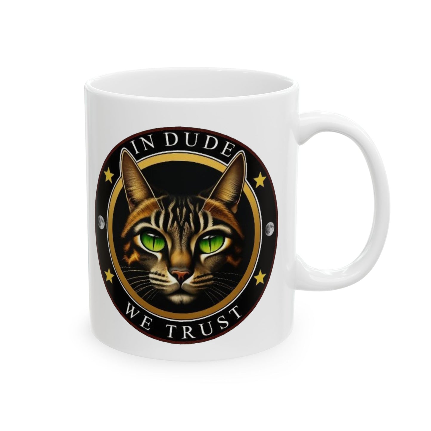 DudeCoin Ceramic Mug, (11oz)