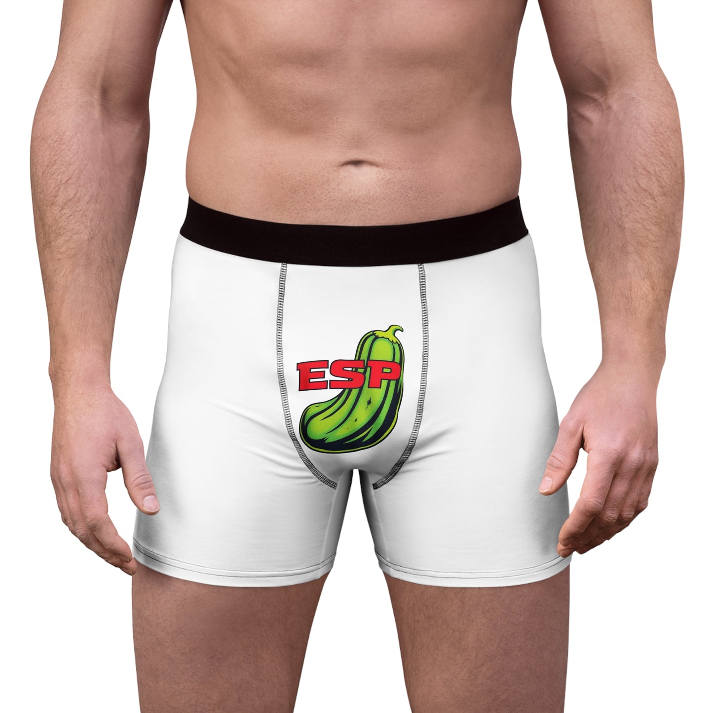 Emotional Support Pickle Men's Boxer Briefs