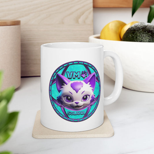 VM Cats Ceramic Mug, (11oz)