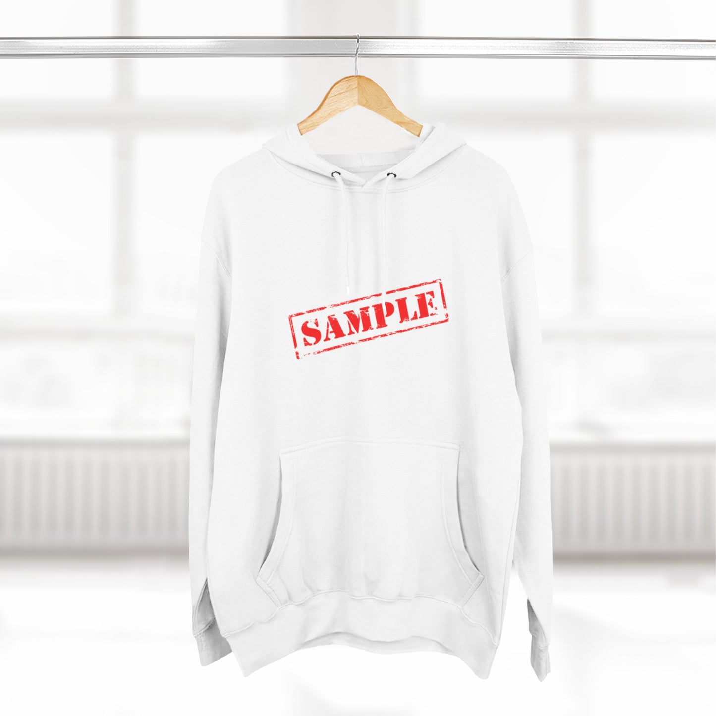 Three-Panel Fleece Hoodie